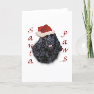 De Poten van de Kerstman van de cocker-spaniël Feestdagen Kaart