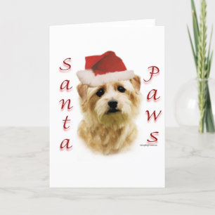 De Poten van de Kerstman van Norfolk Terrier Feestdagen Kaart