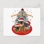 De Poten van de Kerstman van Puggle Feestdagenkaart (Voorkant)