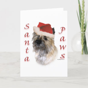 De Poten van de Kerstman van Terrier van de Feestdagen Kaart