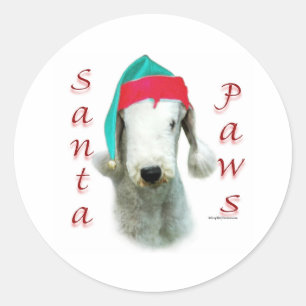 De Poten van de Kerstman van Terrier van Ronde Sticker