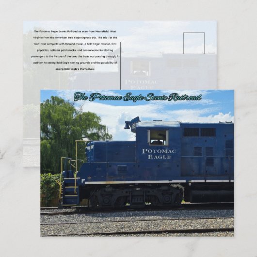 De Potomac Eagle Scenic Railroad Briefkaart (Voorkant / Achterkant)