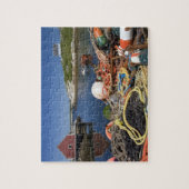 De potten, de boeien, en de touwen van de lobster legpuzzel (Verticaal)