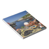 De potten, de boeien, en de touwen van de lobster  notitieblok (Schuin)