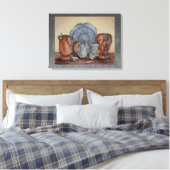 “De potten van de pottenbakker” Fijnstilleven Kuns Canvas Afdruk (Insitu (Slaapkamer))