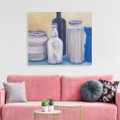 De potten van oma canvas afdruk (Insitu (Woonkamer))
