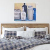 De potten van oma canvas afdruk (Insitu (Slaapkamer))