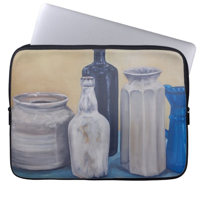 De potten van oma laptop sleeve (Voorkant)