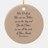 De pottenbakker en de klei keramisch ornament (Achterkant)