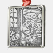 De potter, 1574 metalen ornament (Links)