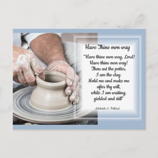 De Potter op het werk Kaart (Voorkant)