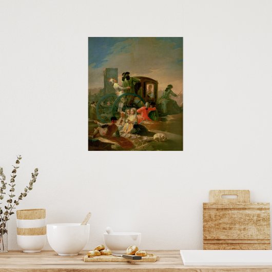 De Pottery Vendor, 1778 Poster (Keuken)