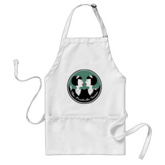 De Poubelle Twins als Frans Maids Apron Standaard Schort