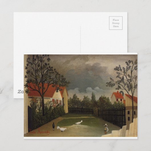De Poultry Yard van Henri Rousseau Briefkaart (Voorkant / Achterkant)