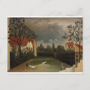 De Poultry Yard van Henri Rousseau Briefkaart