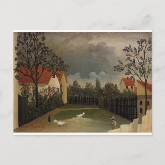 De Poultry Yard van Henri Rousseau Briefkaart (Voorkant)