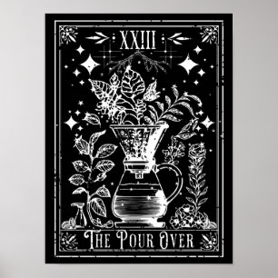 De Pour Over Koffie Tarotkaart Poster