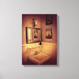 De Powder Room - poster Canvas Afdruk