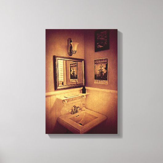 De Powder Room - poster Canvas Afdruk (Voorkant)