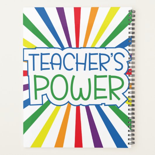 De Power Rainbow Planner van de leraar (Achterkant)