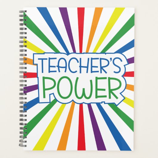 De Power Rainbow Planner van de leraar (Voorkant)