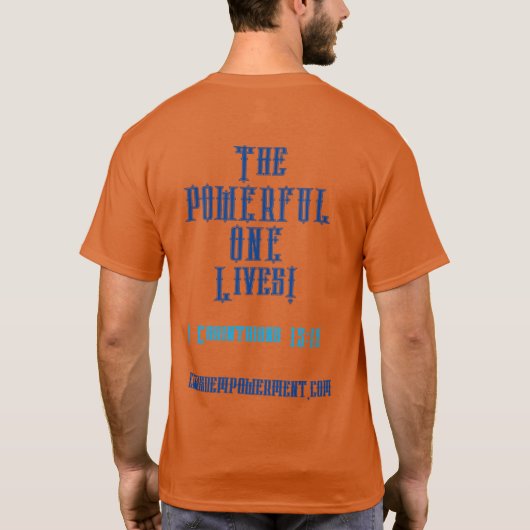 De POWERFUL ÉÉN leeft++ T-shirt (Achterkant)