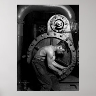De POWERHOUSE MECHANIC - 1920 - LEWIS HINE Poster