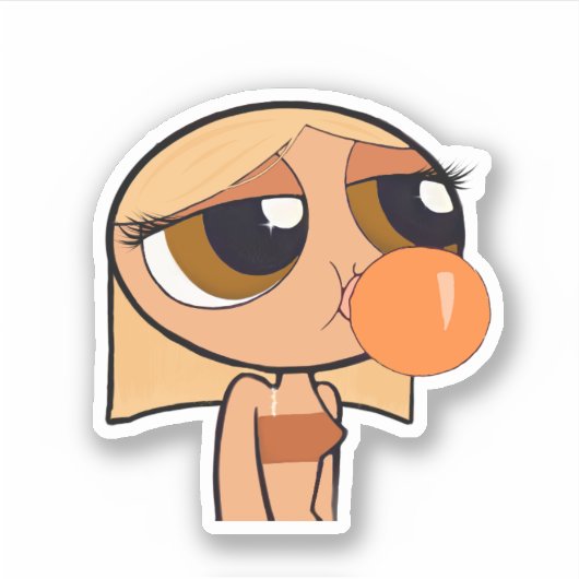 De powerpuff meisjes sticker (Voorkant)