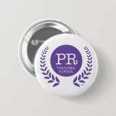 De PR-afstudeerschool Ronde Button 5,7 Cm (Voorkant /achterkant)