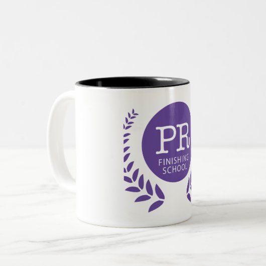 De PR-afstudeerschool Tweekleurige Koffiemok (Voorkant links)