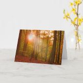 De Pracht van de herfst Kaart (Gele Bloem)