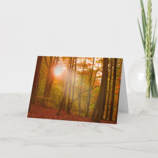 De Pracht van de herfst Kaart (Voorkant)