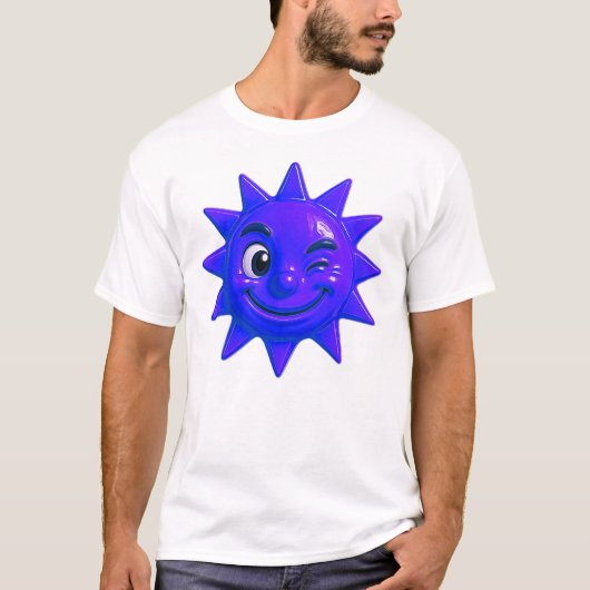 De prachtige 3D-zon T-shirt (Voorkant)