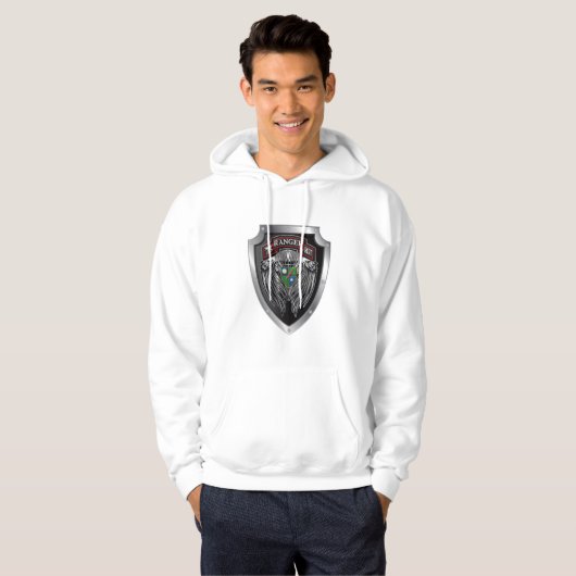 De prachtige 75e Ranger Regimental Scroll Hoodie (Voorkant volledig)