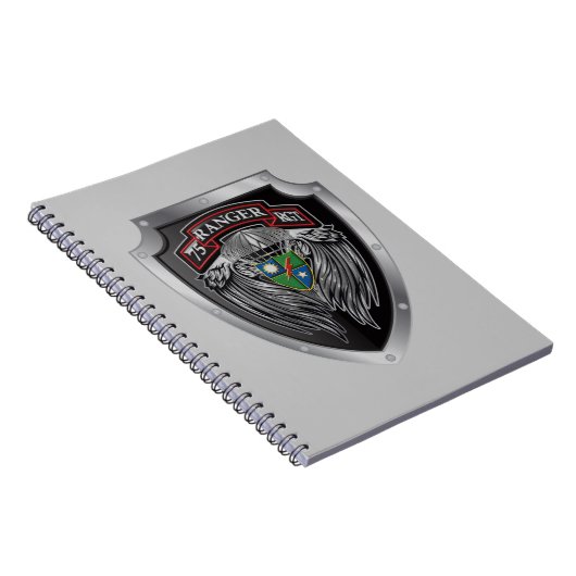 De prachtige 75e Ranger Regimental Scroll Notitieboek (Rechterzijde)