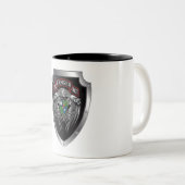 De prachtige 75e Ranger Regimental Scroll Tweekleurige Koffiemok (Voorkant rechts)