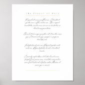 De prachtige afdruk - wit, Latijn Poster (Voorkant)