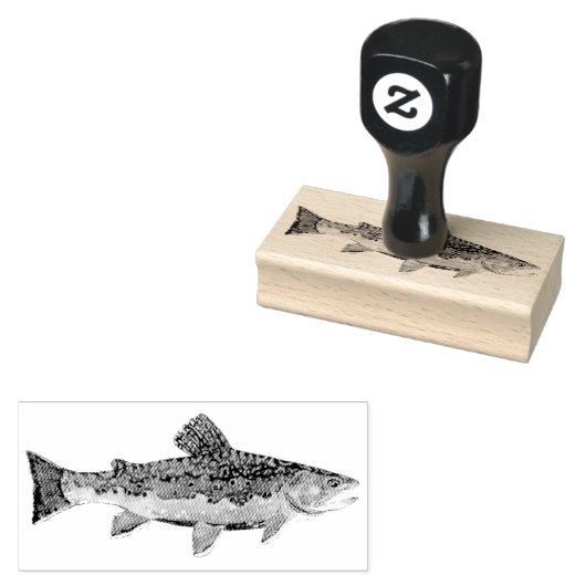 De prachtige beekforel rubberstempel (Gestempeld)