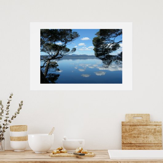 De prachtige blauwe hemel poster (Keuken)