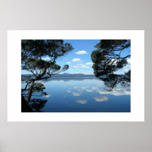 De prachtige blauwe hemel poster