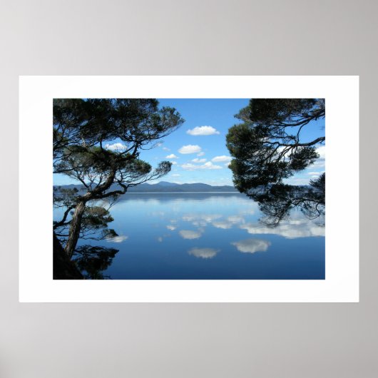 De prachtige blauwe hemel poster (Voorkant)