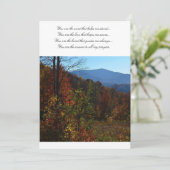 De prachtige Blauwe Ridge-bergen tijdens de Herfst (Staand voorkant)