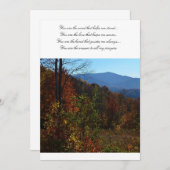 De prachtige Blauwe Ridge-bergen tijdens de Herfst (Voorkant / Achterkant)