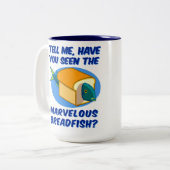 De prachtige braadvis tweekleurige koffiemok (Voorkant links)