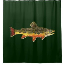 De prachtige Brook-forel Douchegordijn