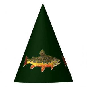 De prachtige Brook-forel Feesthoedjes
