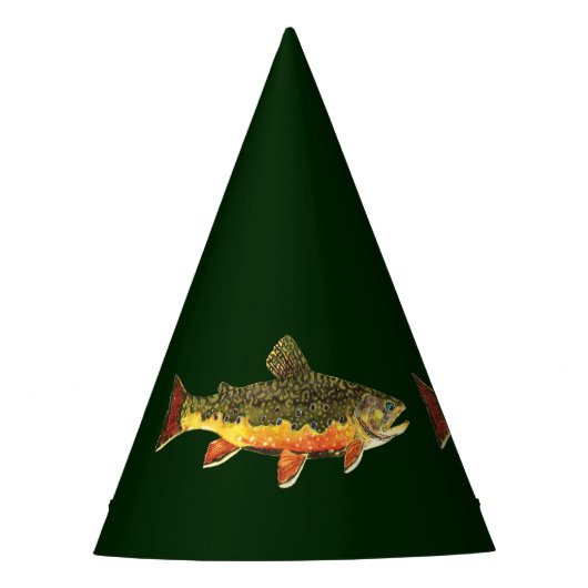 De prachtige Brook-forel Feesthoedjes (Voorkant)