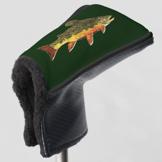 De prachtige Brook-forel Golfheadcover (3/4 voorkant)