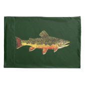 De prachtige Brook-forel Kussensloop (Achterkant)