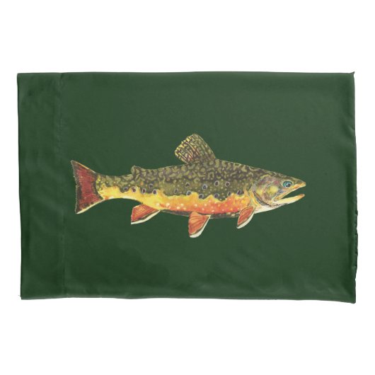 De prachtige Brook-forel Kussensloop (Voorkant)